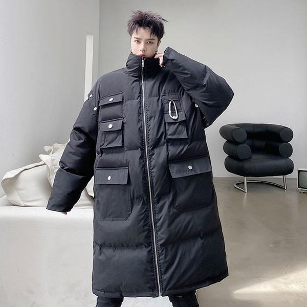 men's down & parkas men multi-pocket detachable long sleeves padded jacket loose stand collar zipper 2021 winter coat oversize quilted, Black
men's down & parkas men multi-pocket detachable long sleeves padded jacket loose stand collar zipper 2021 winter coat oversize quilted, Black