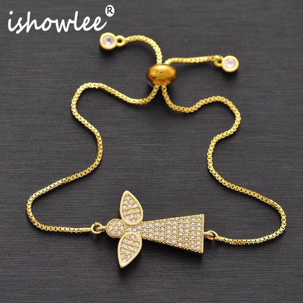 charm bracelets ishowlee gold crystal angel amulets femme cubic zirconia chain for women girls friends trendy jewelry slb28, Golden;silver
charm bracelets ishowlee gold crystal angel amulets femme cubic zirconia chain for women girls friends trendy jewelry slb28, Golden;silver