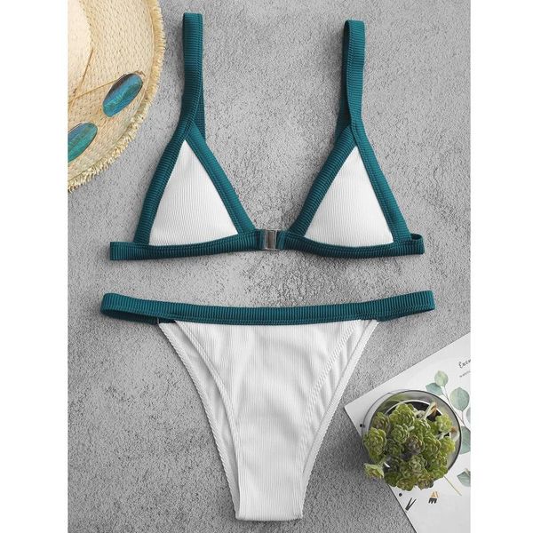 women's swimwear 2021 bikini swimsuit women solid bathing suit set with pad female high waist beachwear biquini, White;black
women's swimwear 2021 bikini swimsuit women solid bathing suit set with pad female high waist beachwear biquini, White;black