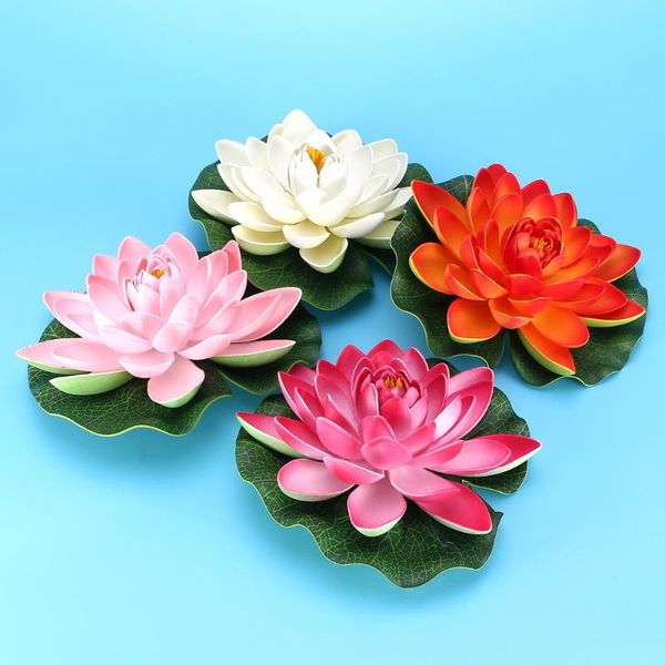 4pcs 17cm simulation floating water lily lotus flower pond fish tank decor ornaments (white + orange + red +)
4pcs 17cm simulation floating water lily lotus flower pond fish tank decor ornaments (white + orange + red +)