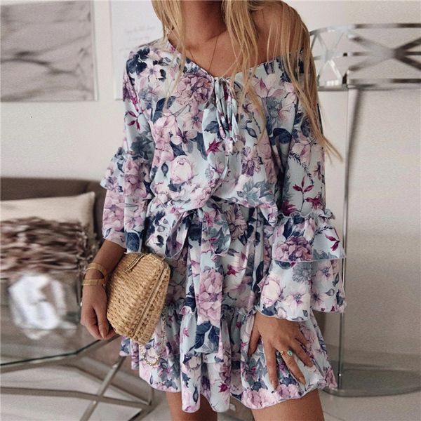 2021 new autumn v neck cascading ruffles floral women flare sleeve female boho line vestidos p9qq, Black;gray
2021 new autumn v neck cascading ruffles floral women flare sleeve female boho line vestidos p9qq, Black;gray
