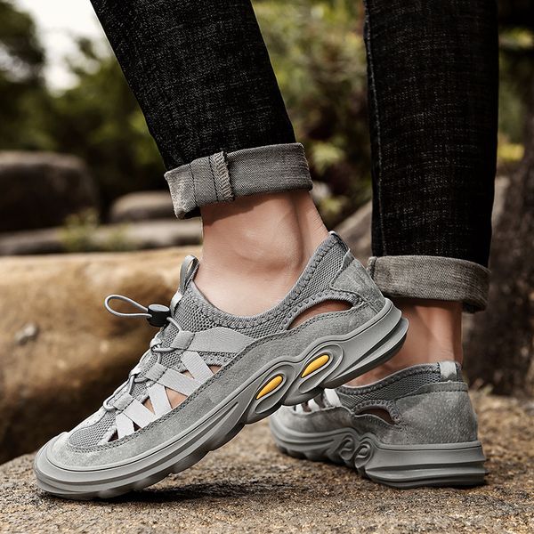 slippers men's summer sandals outdoor mesh hole shoes breathable fashion comfortable beach for men slippers b1oe, Black
slippers men's summer sandals outdoor mesh hole shoes breathable fashion comfortable beach for men slippers b1oe, Black