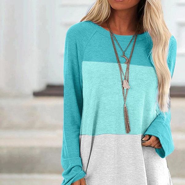 feitong stripes color block tunic blouse women plus size long sleeve o neck tees casual loose women blouses, White
feitong stripes color block tunic blouse women plus size long sleeve o neck tees casual loose women blouses, White