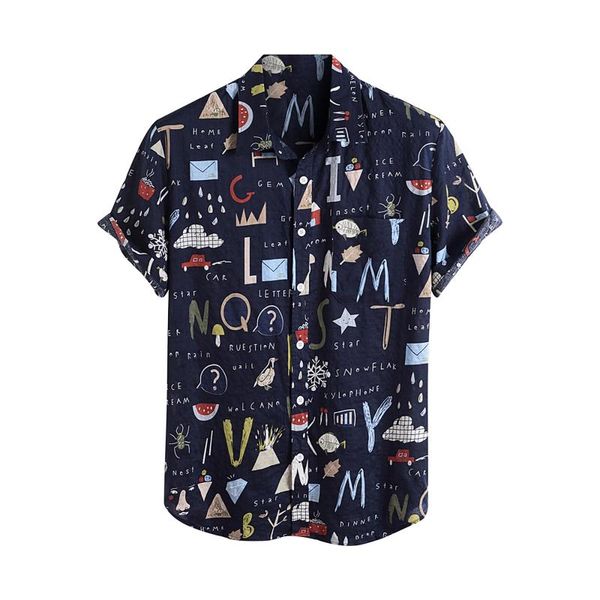 men's casual shirts mens summer printing hawaiian shirt men 2021 short sleeve streetwear lapel brand chic button camisa plus size, White;black
men's casual shirts mens summer printing hawaiian shirt men 2021 short sleeve streetwear lapel brand chic button camisa plus size, White;black