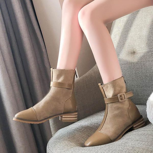 boots 2021 flock high grade pu fashion mixed color ankle middle heel round toe autumn winter slip on women shoes short sock boot, Black
boots 2021 flock high grade pu fashion mixed color ankle middle heel round toe autumn winter slip on women shoes short sock boot, Black
