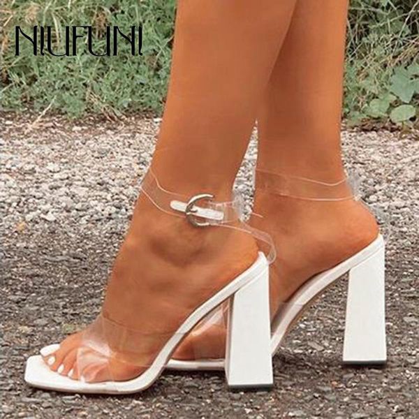 sandals transparent plus size 35-41 women niufuni square toe buckle clear high heels casual shoes for sandalias mujer, Black
sandals transparent plus size 35-41 women niufuni square toe buckle clear high heels casual shoes for sandalias mujer, Black