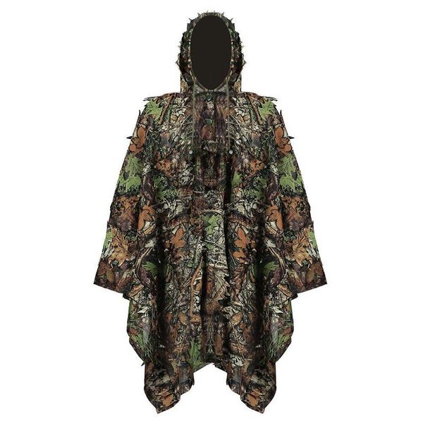 hunting sets tactical cloak camouflage suit 3d woodland leaf ghillie suits clothes with hooded blind, Camo
hunting sets tactical cloak camouflage suit 3d woodland leaf ghillie suits clothes with hooded blind, Camo