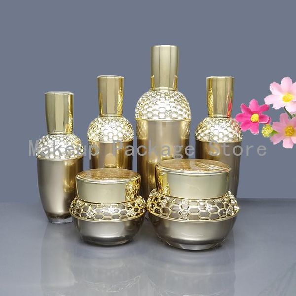 storage bottles & jars 10pcs/lot high grade gold 30/50g acrylic cosmetic facial cream jar 30/60/120ml eye essence airless bottle lotion pres
storage bottles & jars 10pcs/lot high grade gold 30/50g acrylic cosmetic facial cream jar 30/60/120ml eye essence airless bottle lotion pres