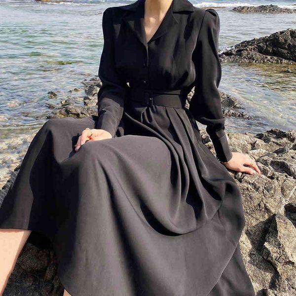 casual dresses korean chic early autumn temperament suit collar single breasted design high waist loose windbreaker uhld, Black;gray
casual dresses korean chic early autumn temperament suit collar single breasted design high waist loose windbreaker uhld, Black;gray