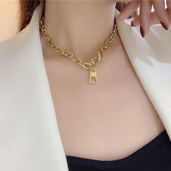 pendant necklaces gsold simple zipper head design necklace exaggerated punk thick chain women clavicle fashion jewelry, Silver
pendant necklaces gsold simple zipper head design necklace exaggerated punk thick chain women clavicle fashion jewelry, Silver