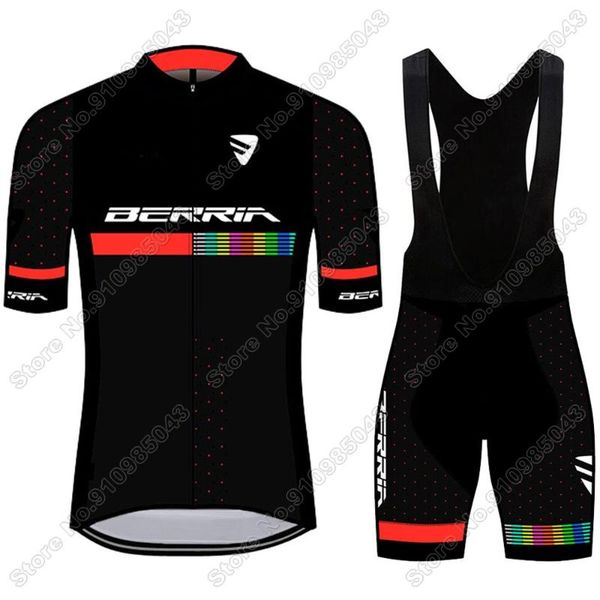 racing sets 2021 berria cycling jersey set black short sleeve bicycle clothing ropa road bike suit maillot culotte, Black;blue
racing sets 2021 berria cycling jersey set black short sleeve bicycle clothing ropa road bike suit maillot culotte, Black;blue