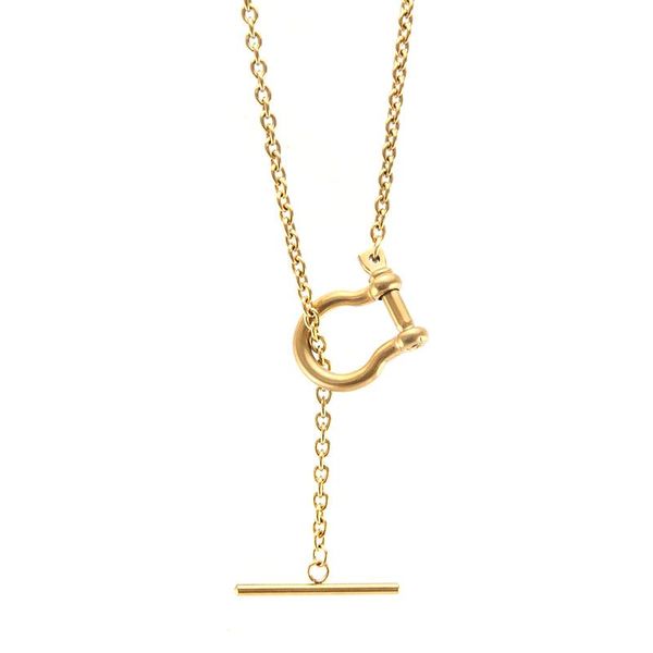 pendant necklaces u shackle long t bar choker women necklace gold color toggle stainless steel collares de moda boho collier gift, Silver
pendant necklaces u shackle long t bar choker women necklace gold color toggle stainless steel collares de moda boho collier gift, Silver