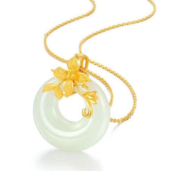 pendant necklaces chalcedony donuts necklace charm jewelry imitation hetian copper natural carved amulet gifts for women, Silver
pendant necklaces chalcedony donuts necklace charm jewelry imitation hetian copper natural carved amulet gifts for women, Silver