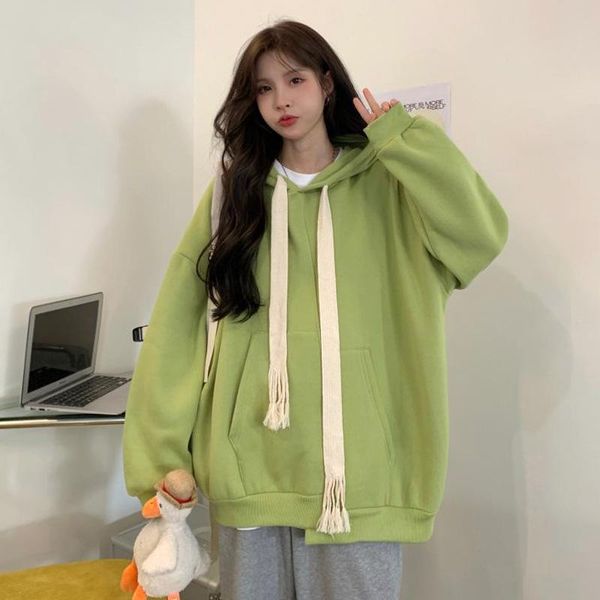 women's hoodies & sweatshirts hoodie fried street high sense of women harbor taste early autumn niche jacket retro japanese lazy wind h, Black