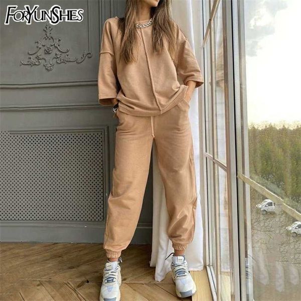 tracksuit women 2 piece sets comfy outfits sport jogging pants set track suit summer clothes short sleeve t-shirt suits 211105, White
tracksuit women 2 piece sets comfy outfits sport jogging pants set track suit summer clothes short sleeve t-shirt suits 211105, White