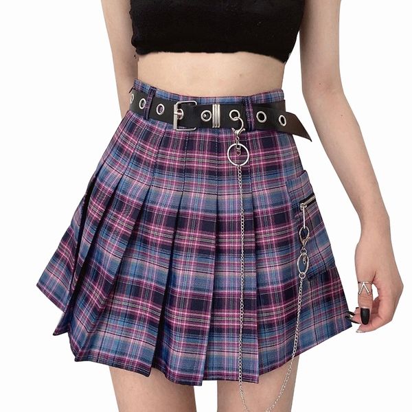harajuku plaid skirt women new y2k high waist mini tennis skirts uniform chain pocket a-line streetwear vintage belt 210303, Black
harajuku plaid skirt women new y2k high waist mini tennis skirts uniform chain pocket a-line streetwear vintage belt 210303, Black