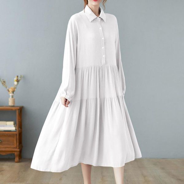 casual dresses 2021 autumn long dress women temperament korean version of solid color sleeved lapel fashion japanese style, Black;gray
casual dresses 2021 autumn long dress women temperament korean version of solid color sleeved lapel fashion japanese style, Black;gray