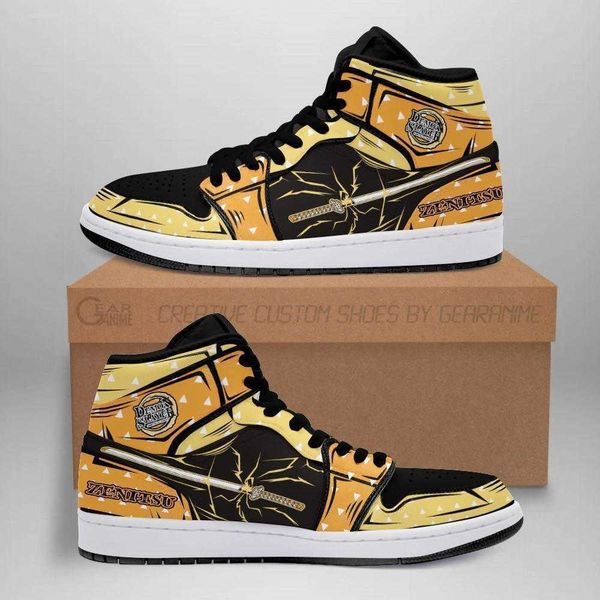 zenitsu sneakers nichirin sword custom anime demon slayer shoes high basketball shoes non slip
zenitsu sneakers nichirin sword custom anime demon slayer shoes high basketball shoes non slip