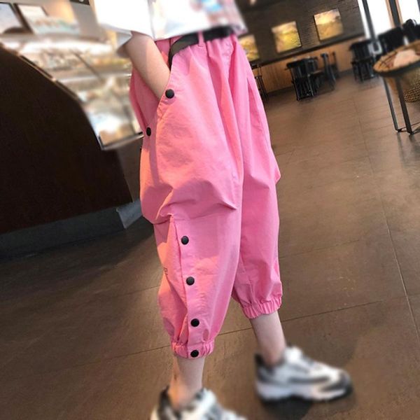 trousers spring kids girls cotton sport pants casual solid color printed teenage cargo children beam foot, Blue
trousers spring kids girls cotton sport pants casual solid color printed teenage cargo children beam foot, Blue