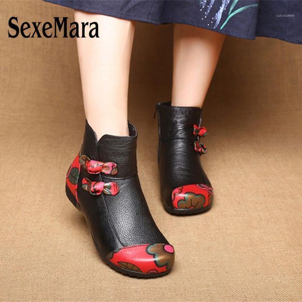 boots sexemara retro black women ankle round toe slip on low heel platform flower plush warmful winter leather shoes
boots sexemara retro black women ankle round toe slip on low heel platform flower plush warmful winter leather shoes