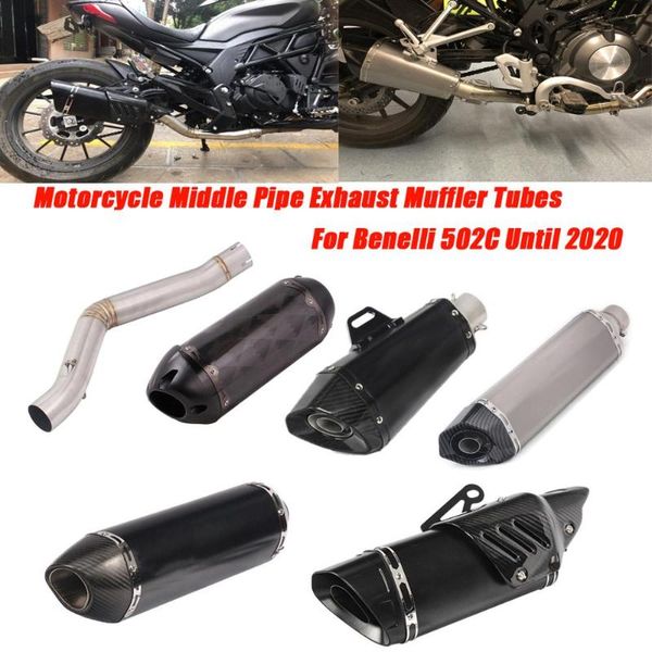 motorcycle exhaust system replace delete cat middle tubes link muffler pipe escape silp on for benelli 502c until 2021
motorcycle exhaust system replace delete cat middle tubes link muffler pipe escape silp on for benelli 502c until 2021