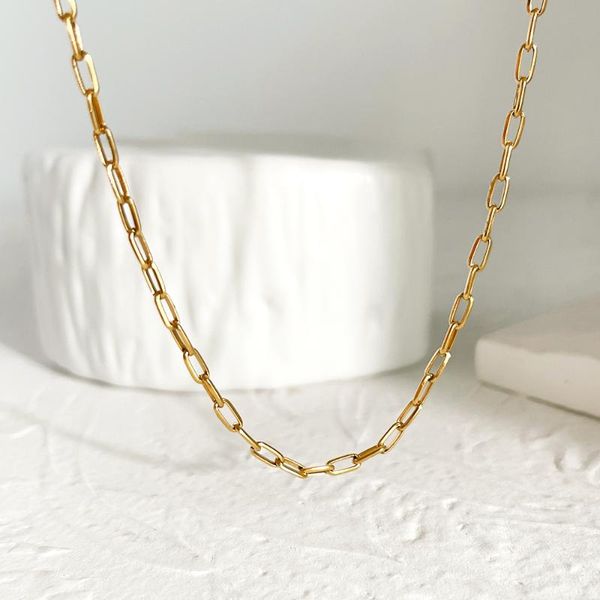 chains monlansher layering link choker paper clip chain necklace gold color titanium steel minimalist necklaces jewelry, Silver
chains monlansher layering link choker paper clip chain necklace gold color titanium steel minimalist necklaces jewelry, Silver