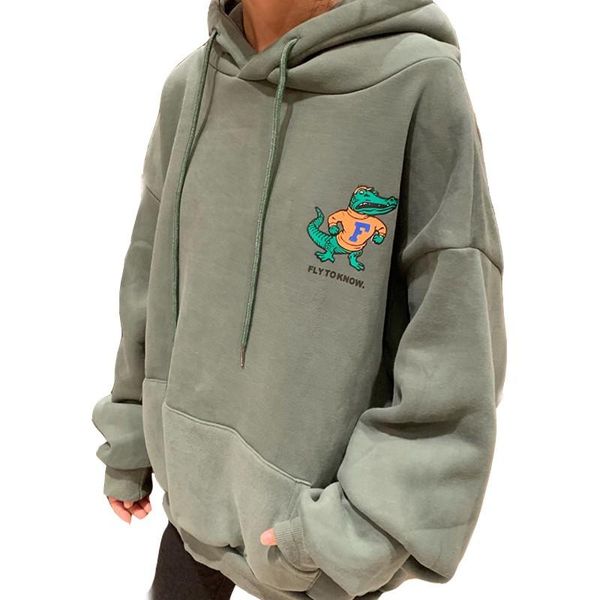 women's hoodies & sweatshirts 2021 autumn and winter plus velvet thick ladies hoodie loose cartoon printed lantern sleeve wild pocket w, Black
women's hoodies & sweatshirts 2021 autumn and winter plus velvet thick ladies hoodie loose cartoon printed lantern sleeve wild pocket w, Black