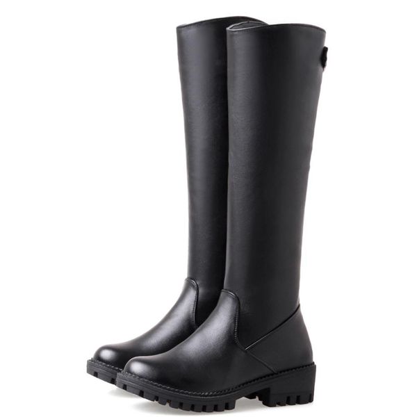 antislip rubber knee-length plutonium side fly buckle long tube women shoes with soles thick rider boots v297, Black
antislip rubber knee-length plutonium side fly buckle long tube women shoes with soles thick rider boots v297, Black