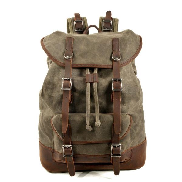 backpack 2021 men canvas leather lapbags waterproof traveling rucksack male large capacity vintage daypack mochilas
backpack 2021 men canvas leather lapbags waterproof traveling rucksack male large capacity vintage daypack mochilas