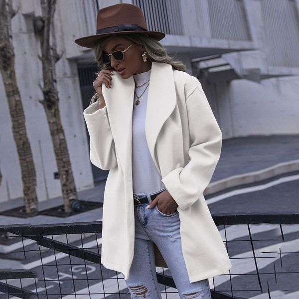 women's wool & blends autumn woolen coat women turn-down collar long sleeve white red female midi coats fashion elegant ladies winter j, Black
women's wool & blends autumn woolen coat women turn-down collar long sleeve white red female midi coats fashion elegant ladies winter j, Black