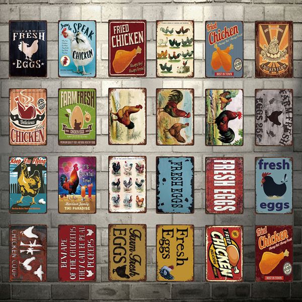 fried chicken in town farm fresh eggs metal sign tin poster home decor bar wall art painting 20*30 cm size dy77
fried chicken in town farm fresh eggs metal sign tin poster home decor bar wall art painting 20*30 cm size dy77