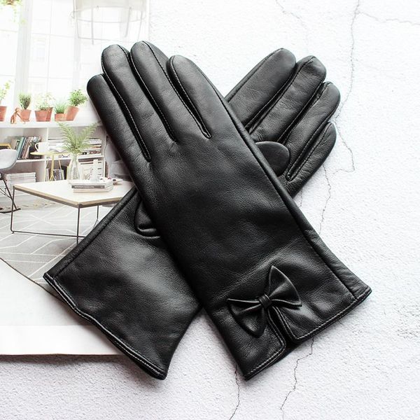five fingers gloves genuine leather sheepskin ladies fashion bow-knot style velvet lining autumn and winter warmth preferential points, Blue;gray
five fingers gloves genuine leather sheepskin ladies fashion bow-knot style velvet lining autumn and winter warmth preferential points, Blue;gray