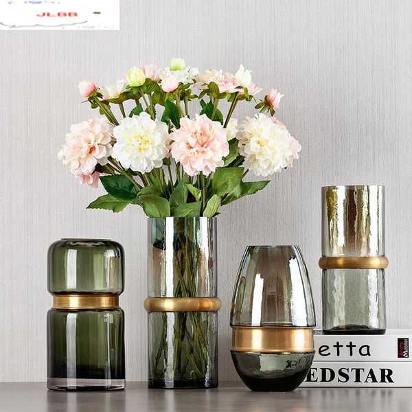 creative transparent glass vase golden rim flower arrangement hydroponics modern home living room decorative ornaments
creative transparent glass vase golden rim flower arrangement hydroponics modern home living room decorative ornaments