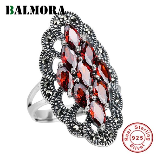 cluster rings balmora real 925 sterling silver red garnet retro & elegant stacking for women lover party wedding fashion jewelry anillos, Golden;silver
cluster rings balmora real 925 sterling silver red garnet retro & elegant stacking for women lover party wedding fashion jewelry anillos, Golden;silver