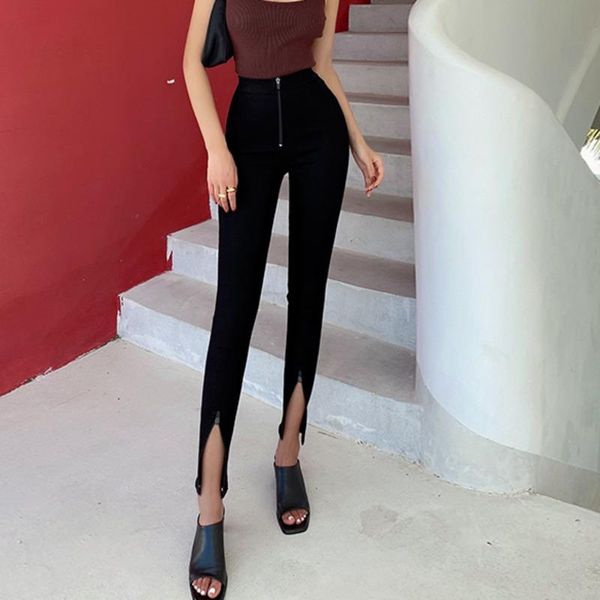 women's pants & capris womengaga elastic tight thin zipper split leggings fashion black high waist slim casual for women trousers korea, Black;white
women's pants & capris womengaga elastic tight thin zipper split leggings fashion black high waist slim casual for women trousers korea, Black;white