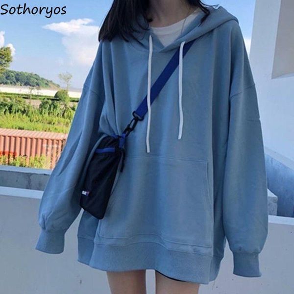 women's hoodies & sweatshirts women hooded streetwear simple all-match plus velvet thicker front pocket solid chic trendy korean style, Black
women's hoodies & sweatshirts women hooded streetwear simple all-match plus velvet thicker front pocket solid chic trendy korean style, Black