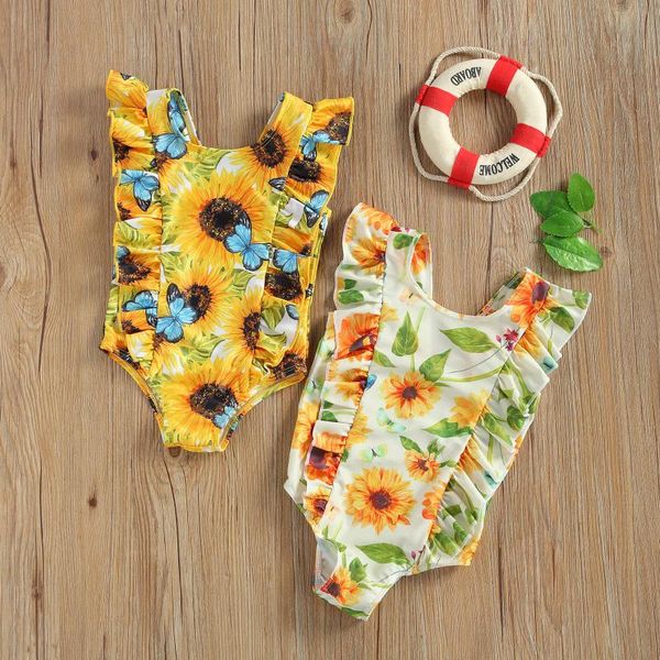 clothing sets baby & children's kids one-piece swimsuits sunflower print round neck sleeveless ruffle swimwear for girls, White
clothing sets baby & children's kids one-piece swimsuits sunflower print round neck sleeveless ruffle swimwear for girls, White