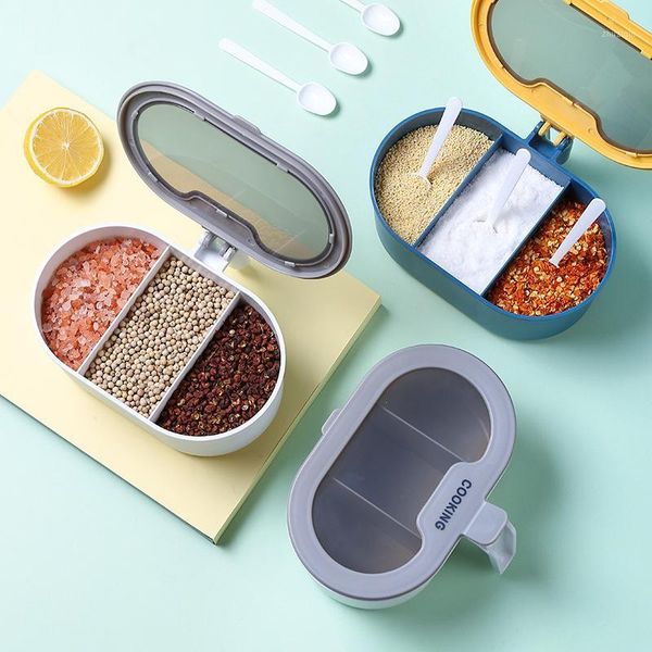 storage bottles & jars creative seasoning box combination set salt pot three grid cooking tools household items kitchen accessories
storage bottles & jars creative seasoning box combination set salt pot three grid cooking tools household items kitchen accessories