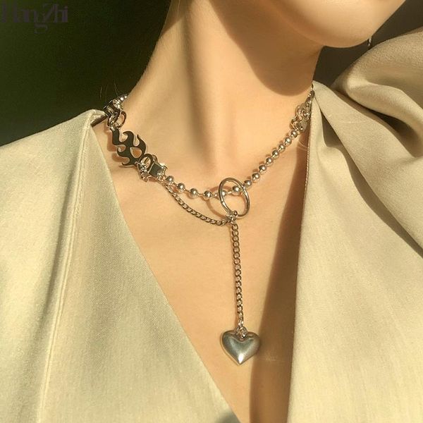 hangzhi 2021 new heart pendant long tassel flame necklace punk hip hop jewelry for women men fashion rock sweater chain, Golden;silver
hangzhi 2021 new heart pendant long tassel flame necklace punk hip hop jewelry for women men fashion rock sweater chain, Golden;silver