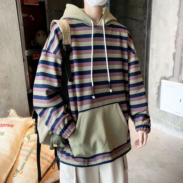 2021 new winter plus veet padded hoodies men's warm fashion cotton casual hooded sweatshirt men streetwear loose striped hoodie mens 3z, Black
2021 new winter plus veet padded hoodies men's warm fashion cotton casual hooded sweatshirt men streetwear loose striped hoodie mens 3z, Black