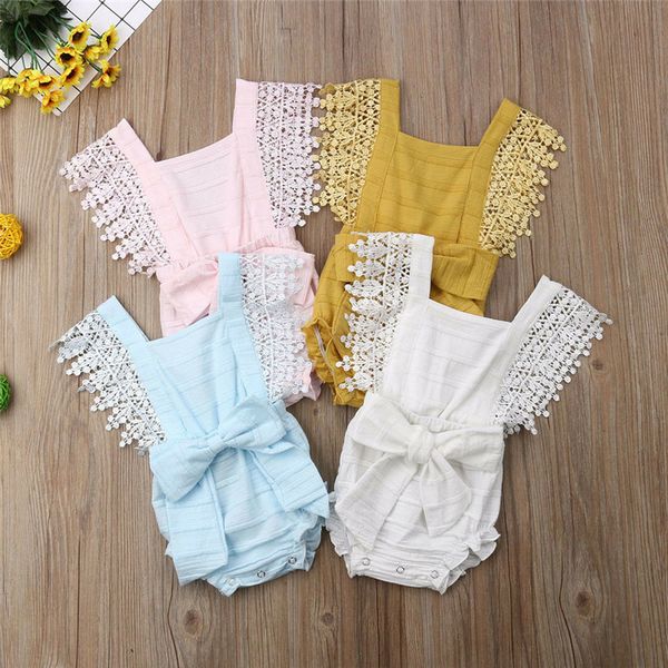 0-18m newborn kids clothing baby girl lace romper elegant summer sleeveless bowknot sunsuit beach playa cute clothes outfits, White
0-18m newborn kids clothing baby girl lace romper elegant summer sleeveless bowknot sunsuit beach playa cute clothes outfits, White