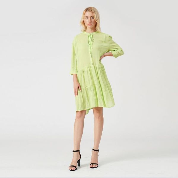 casual dresses aneu 2021 designer brand 100% cotton fashion avocado green chic temperament elegant loose out women's sleeve vestidos, Black;gray
casual dresses aneu 2021 designer brand 100% cotton fashion avocado green chic temperament elegant loose out women's sleeve vestidos, Black;gray