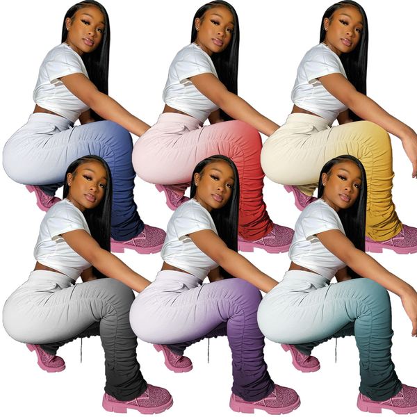 wholesale stacked leggings women sweatpants joggers streetwear gradient temperament stacked pants women ruched leggings, White
wholesale stacked leggings women sweatpants joggers streetwear gradient temperament stacked pants women ruched leggings, White