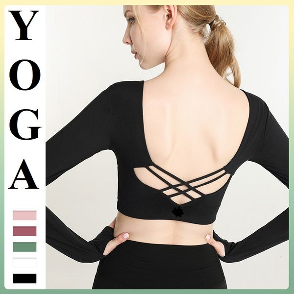 new arrival good quality fitness lulu yoga suit sports outdoor clothing comfortable women's t-shirt long sleeve with chest pad, White
new arrival good quality fitness lulu yoga suit sports outdoor clothing comfortable women's t-shirt long sleeve with chest pad, White