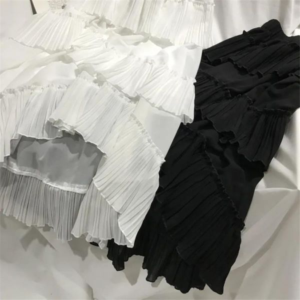 skirts women long pleated skirt summer high waist irregular ruffle black white solid casual studencts female mid-calf
skirts women long pleated skirt summer high waist irregular ruffle black white solid casual studencts female mid-calf
