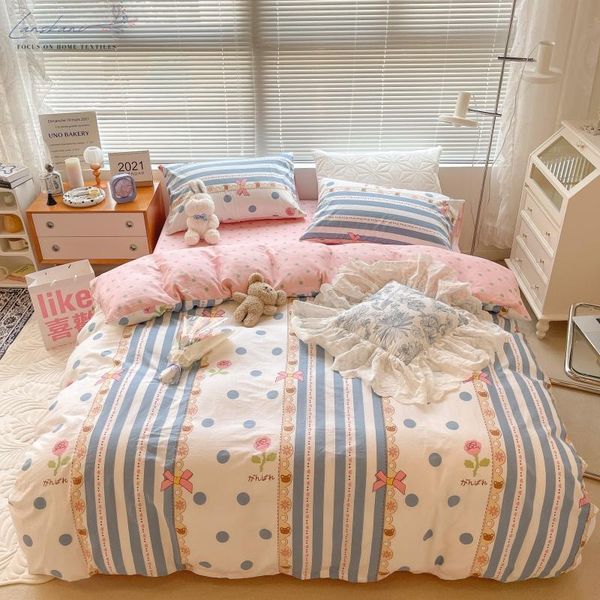 bedding sets 100% cotton reactive print korea style limit set home linens duvet cover pillowcase flat fitted bed linen sheet
bedding sets 100% cotton reactive print korea style limit set home linens duvet cover pillowcase flat fitted bed linen sheet