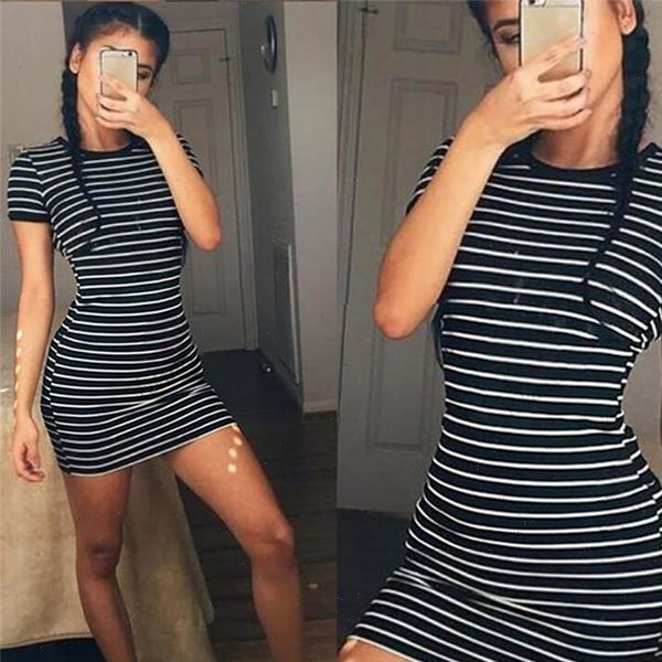 summer casual striped o neck short sleeved dress black and white striped dresses casual elegant sheath slim dress, Black;gray
summer casual striped o neck short sleeved dress black and white striped dresses casual elegant sheath slim dress, Black;gray