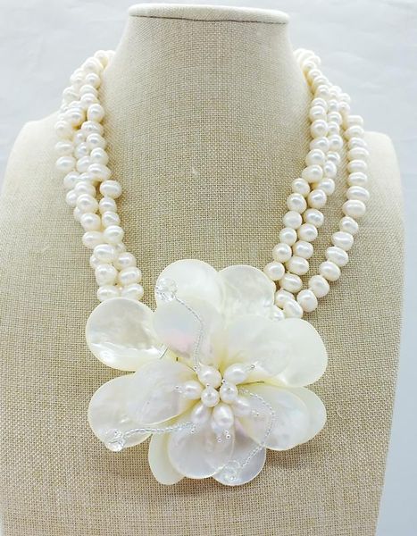 earrings & necklace omg breathtaking classic necklace, freshwater pearls and white shells. weaving, flower 20", Silver
earrings & necklace omg breathtaking classic necklace, freshwater pearls and white shells. weaving, flower 20", Silver