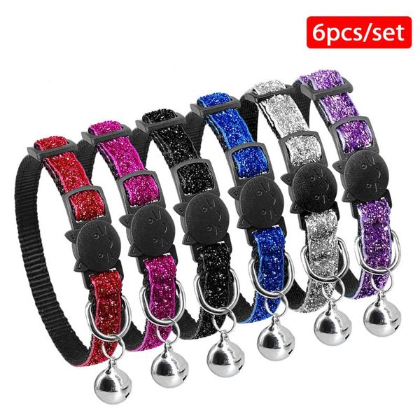 wholesale quick release kitten cat collar bling sequins puppy dog collars with cute bell safety for kitten kitty adjustable
wholesale quick release kitten cat collar bling sequins puppy dog collars with cute bell safety for kitten kitty adjustable