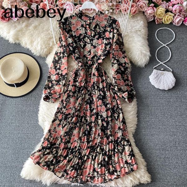 casual dresses 2021 spring autumn fashion temperament floral dress stand-up collar puff sleeve waist thin pleated mid-length, Black;gray
casual dresses 2021 spring autumn fashion temperament floral dress stand-up collar puff sleeve waist thin pleated mid-length, Black;gray